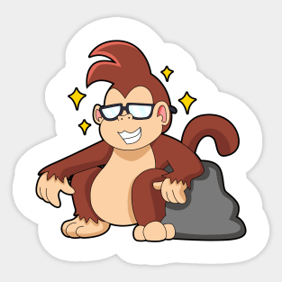 Monkey with Sunglasses Sticker